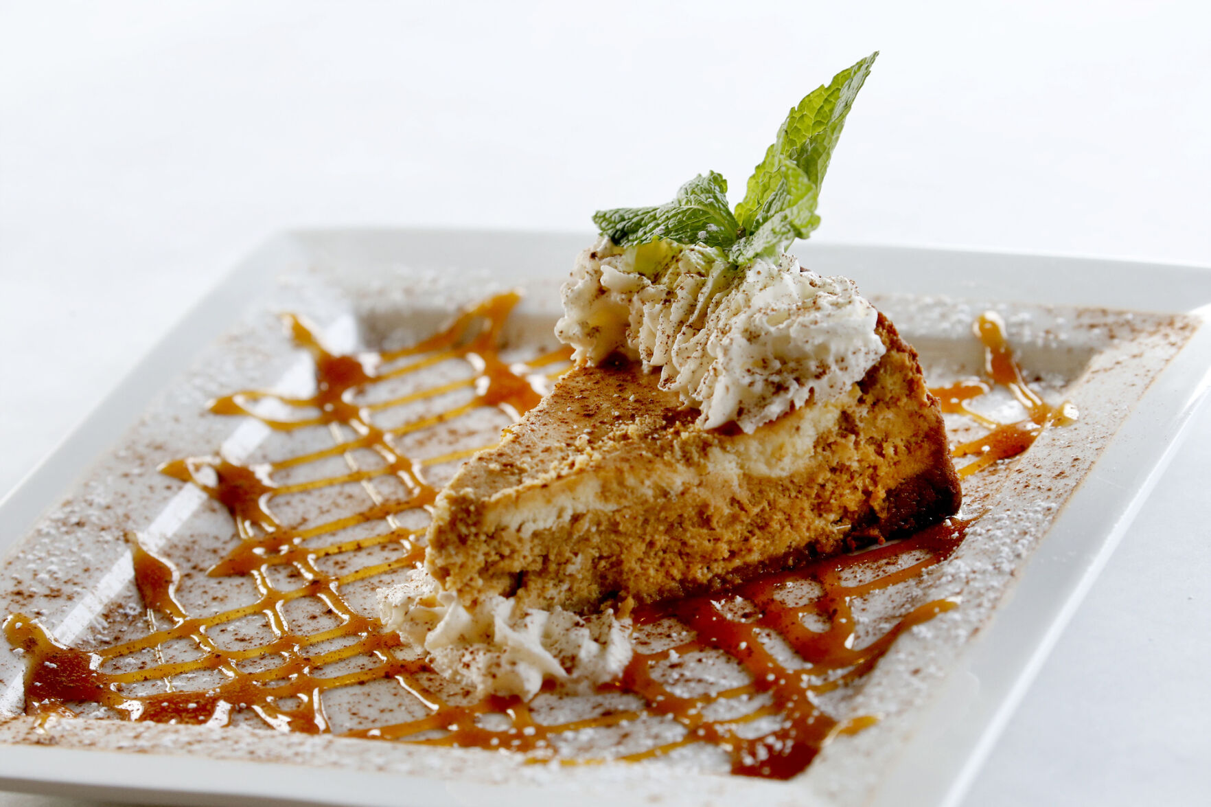 Hollow Bistro in Clarence pumpkin cheesecake